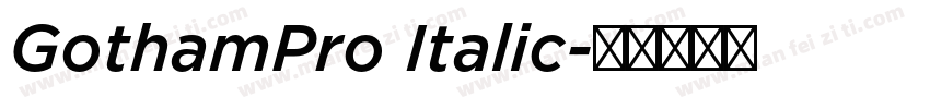 GothamPro Italic字体转换